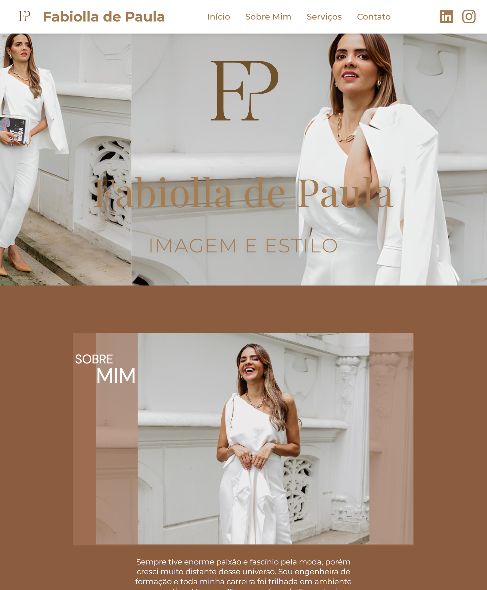 Site Fabiolla - Projeto de Criação de Site Desenvolvido pela J3 Digital Mídia