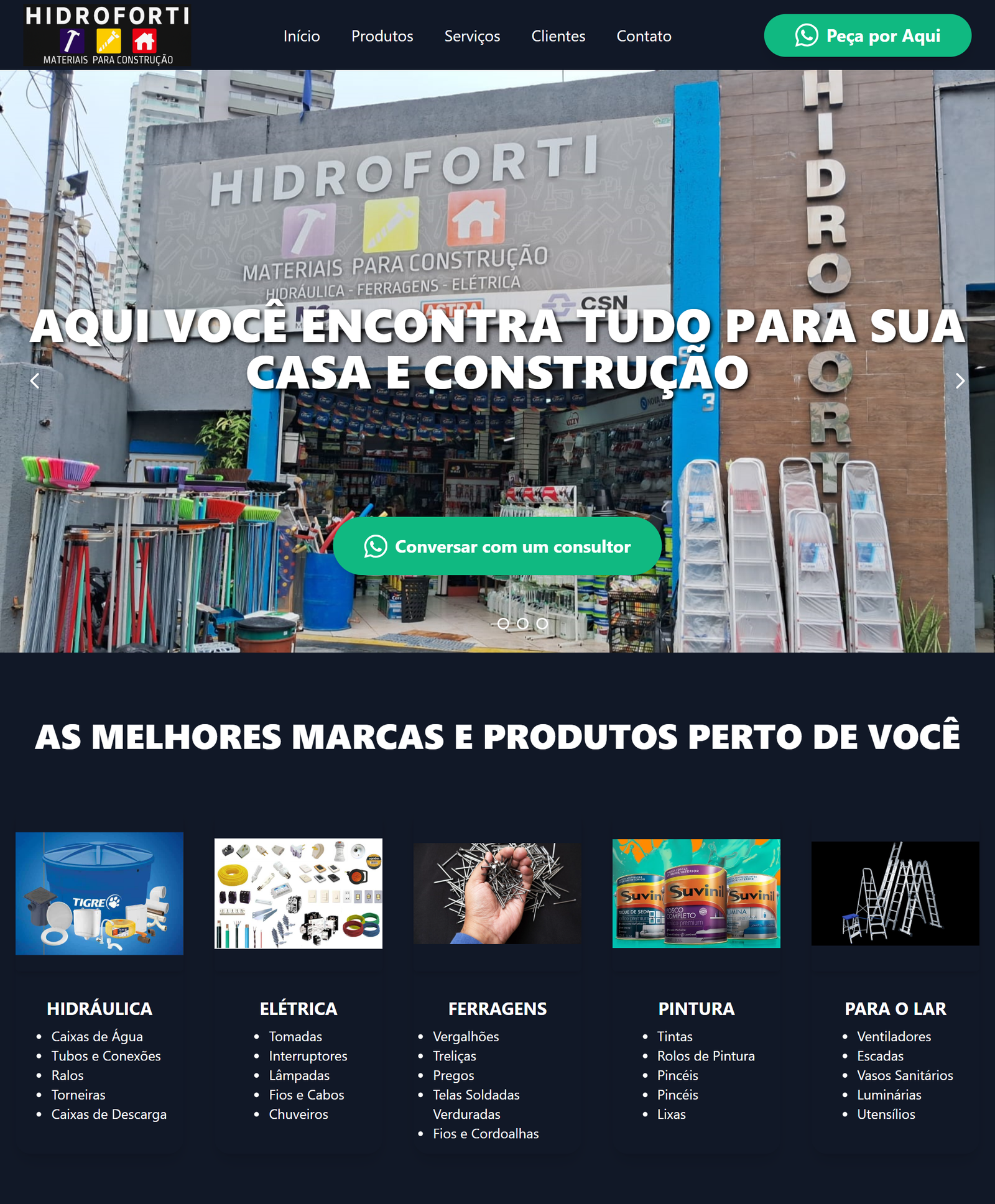 Site Hidroforti - Projeto de Criação de Site Desenvolvido pela J3 Digital Mídia