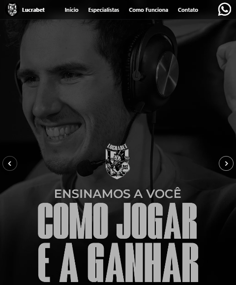 Site Lucrabet - Projeto de Criação de Site Desenvolvido pela J3 Digital Mídia