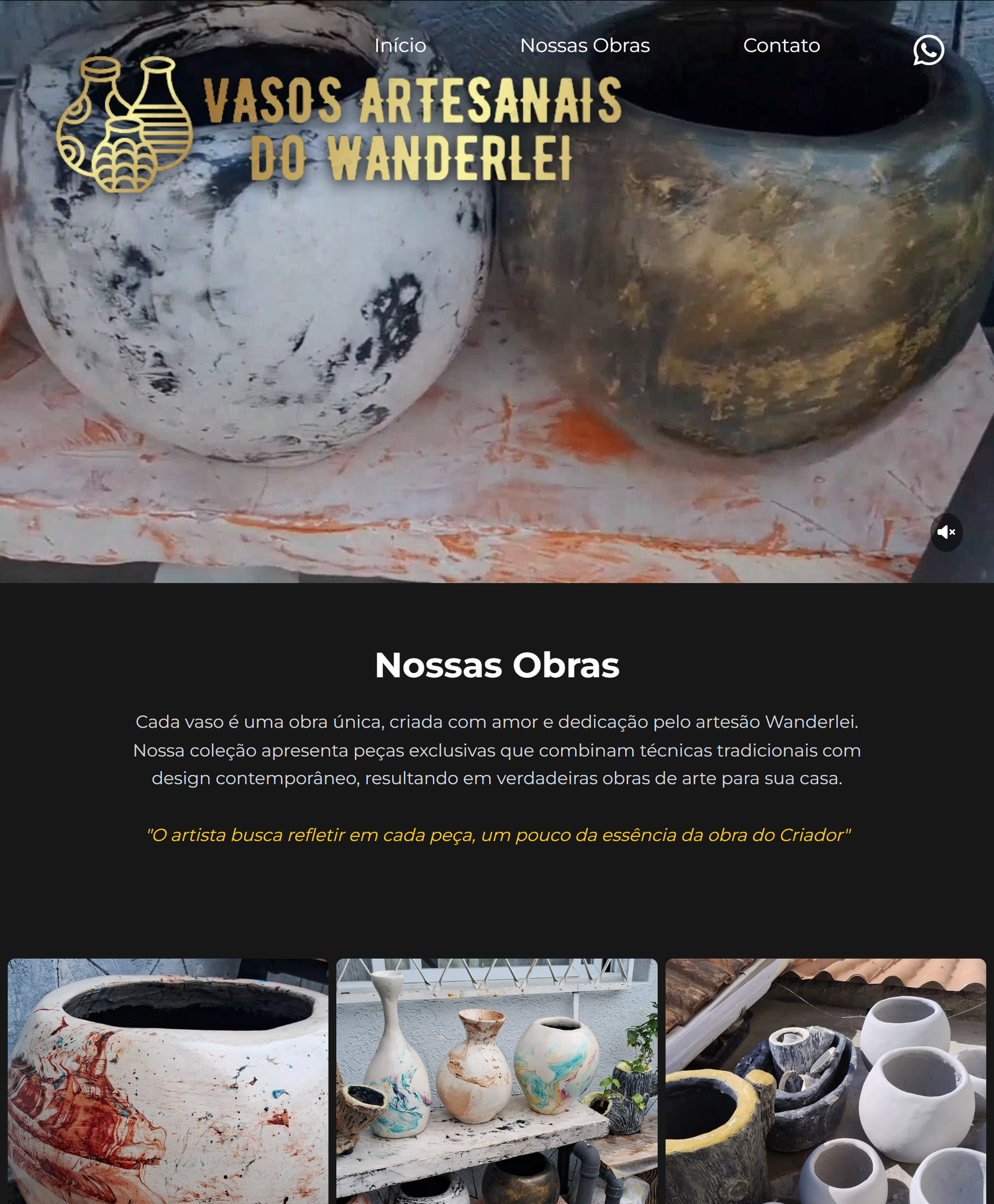 Site Wanderlei - Projeto de Criação de Site Desenvolvido pela J3 Digital Mídia